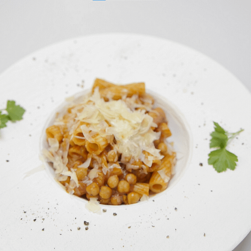 Cumbito-Rigatini con Ceci e Peperoncino, Rigatini mit Kichererbsen und Peperoncino 2 Cumbito-Rigatini con Ceci e Peperoncino